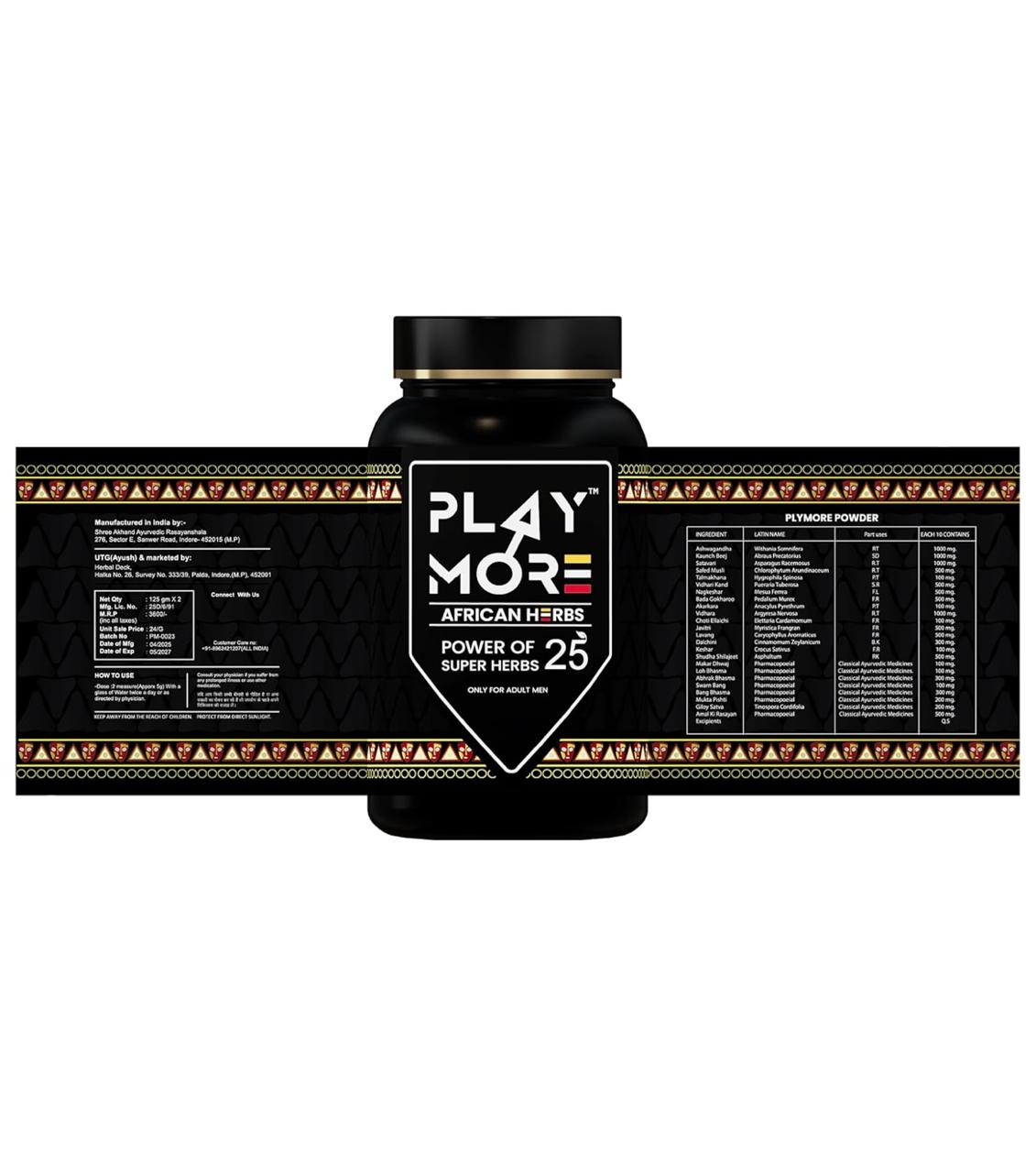 Herbal Deck Play More Powder For Men